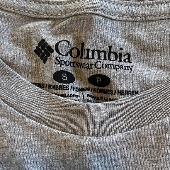 Columbia Men's Small, Fundamentals Graphic Long Sleeve t-shirt, grey heather NWT - Picture 7 of 9